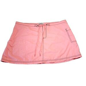 Nautica Board Skirt Womens L Pink Unlined Quick Dry Lightweight 14"L Pocket